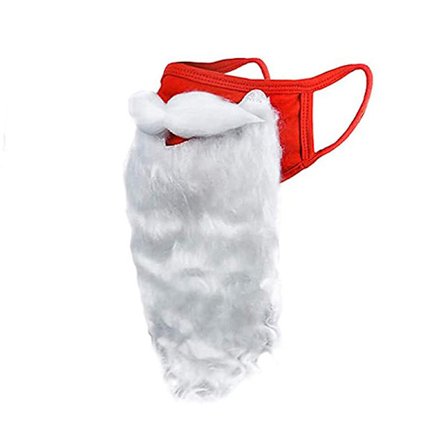 Santa Skägg Jul Halloween rekvisita Lätt att bära Cover Rolig Fake Vit Skägg Cosplay Party Kostym