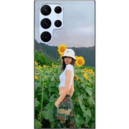 Yhteensopiva Puhelinkuori Samsung Galaxy S22 Ultra 5G Lisa Blackpink Auringonkukat K-pop Idol