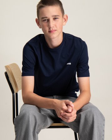 BOSS SHORT SLEEVES TEE-SHIRT Blau T-Shirts Jungen - Kids Brand Store