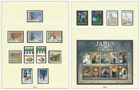 Færøerne 1975-2010 - Samling i 2 frimärksalbum