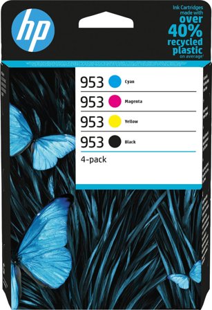 HP 953 4-pack originalbläckpatroner svart/cyan/magenta/gul, 195122352196