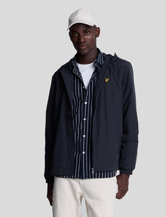 Lyle & Scott Zip Through Hooded Jacket - Navy - M