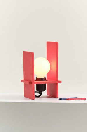 Jotex - Bordlampe Rød - LEHO - Kjøp Barnelamper hos Jotex