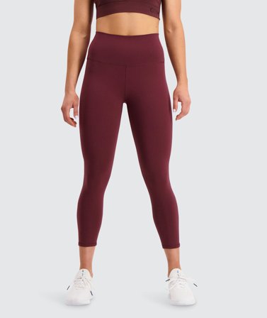 High-Waist 7/8 Training Tights | Gymnation wine red / L