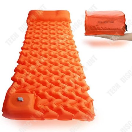 Uppblåsbar fotkudde - TD - Camping - Orange - 192x60x6 cm - Vattentålig