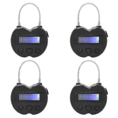 4x Smart Tidssperre LCD-skjerm Tidssperre Multifunksjonell Reise Elektronisk Timer