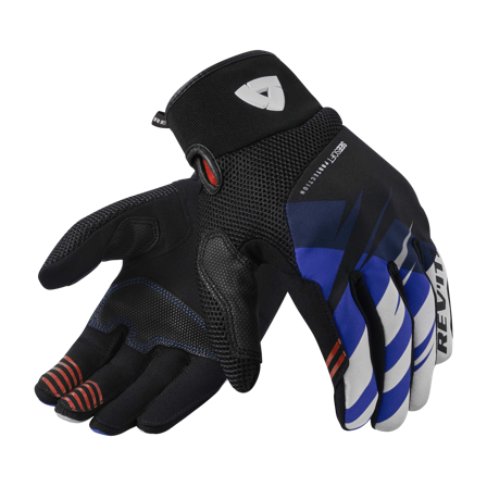 Mănuși REV'IT! Surge negru/albastru 3XL