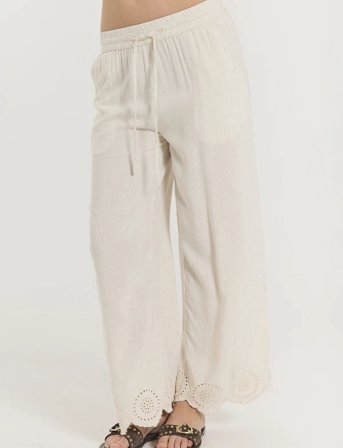 FREE/QUENT Pants - Cream - XL