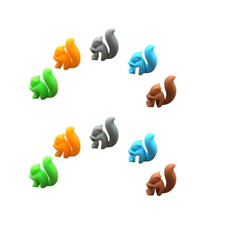 10 st Squirrel Cup Edge Hanger Silikon Cup Edge Pendel 10