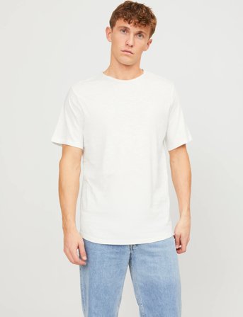 Jack & Jones Jjebasher Tee O-Neck Ss Noos - White - XL