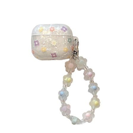 AirPods 3 tyylikäs kukka kuvio kotelo hihnalla