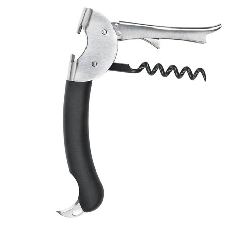 Oxo Korketrekker ' - 'Rustfritt stål, sort