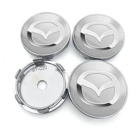 4 stk. 60 mm Bilhjul Senter Nav Kapsel Felg Deksel Emblem Klistremerker For Mazda 2 3 4 5 ATENZA Axela 5 6 323 626 RX8 CX6 CX5 CX4 MX3 MX5
