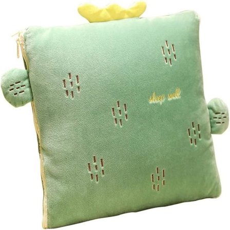 Kreativ kudde filt 2 i 1 kudde täcke multifunktionell kudde filt ryggstöd kudde Nap Mat Kuddar