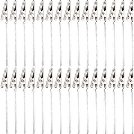 100 stk. Metaltråd Krokodille Fotoclips Holder Memo Clip DIY