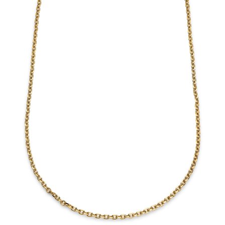 Essentials | Collier à maille forçat couleur or 4 mm pour hommes - Chaînes