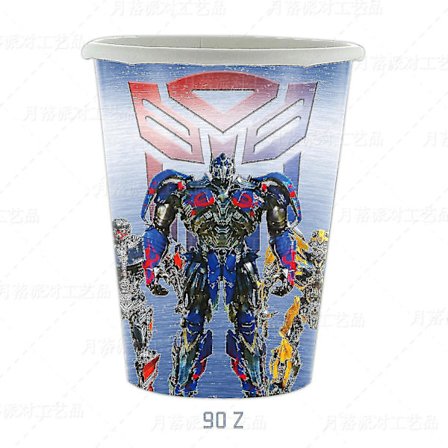 Transformers Børnefestartikler Optimus Prime Bumblebee Robot Fødselsdag Dekoration Nummer Ballon Banner Engangstallerkener Kopper (FMY)