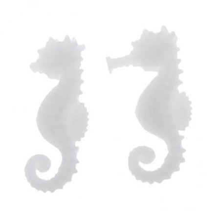 5X 2kpl 3D Muovinen Merihevonen Koriste Hartsi