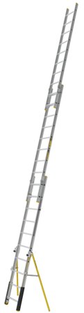 W.steps LPX Forlengelsesstige 3-delt, med sikkerhetsben, Stiger & stillaser