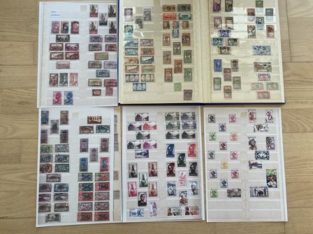 Franske Kolonier i insticksbok - Stemplet og ubrugt