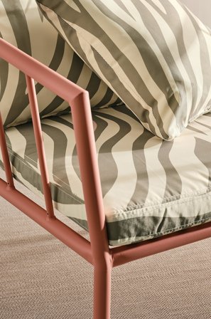 Jotex - Seteunderlag Lenestol Khaki zebra - MENTON - Kjøp Puter & sitteputer hos Jotex