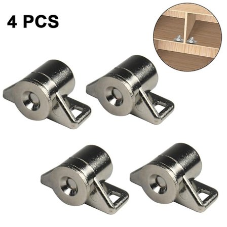 Magnetisk skåpdörrlås med magnet i nickelfärg för skåp