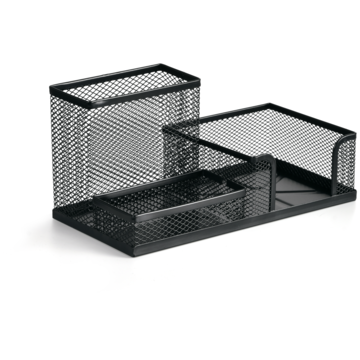 Pennekopp og Notatblokholder Mesh 10x10x20cm