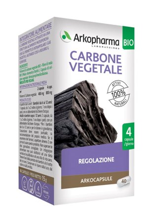 Arkocapsule Carbone Vegetale Bio 40 Capsule