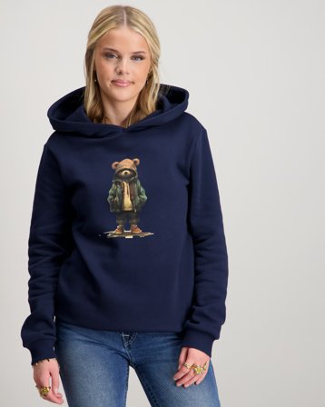 LMTD NLMNAMSE LS BRU SWEAT W. HOOD Bleu Sweats à capuche Fille - Kids Brand Store