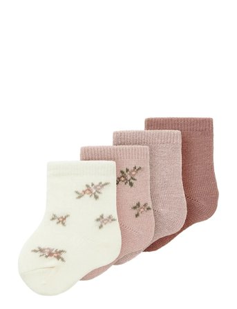 Nbfwak Wo/Bl 4P Sock Pink Name It
