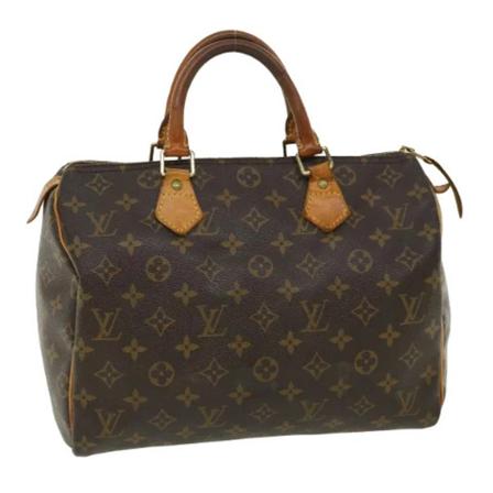 Louis Vuitton Vintage Pre-owned Canvas handTass , Bruin , unisex , Maat: ONE Size Vintage Tassen
