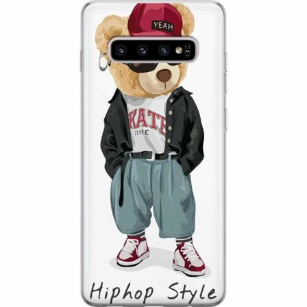 Samsung Galaxy S10+ Mjukt Skal - Fashion Bear