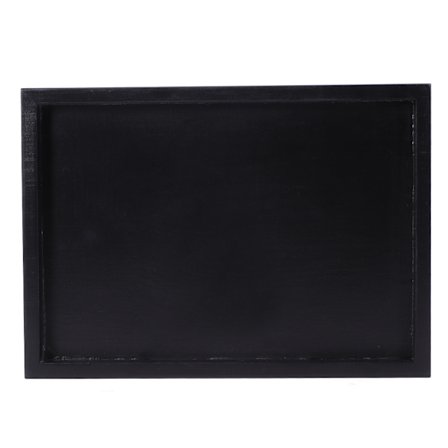 Flerbruks rektangulært brett i tre for servering av te, kaffe og mat til hjem og restaurant 25x18x2cm