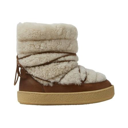 Isabel Marant, Zimlee Shearling Boots Biały, Kobieta, Rozmiar: 41 EU