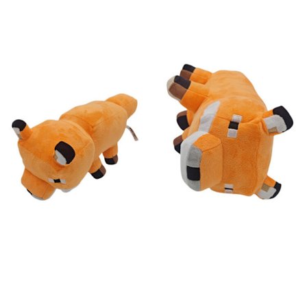 45cm Räv Minecraft Pehmolelu Täytetty Eläin Nukke MC Pehmolelu Lahja Lapsi Poika Keltainen