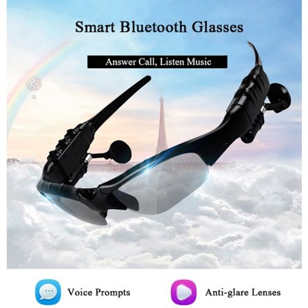 Trådlösa Bluetooth MP3 Solglasögon Polariserade linser Musik Solglasögon V4.1 Stereo Handfree hörlurar för iPhone Samsung Most Smartphone eller PC (