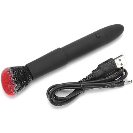 USB Oppladbar Sminkekostformet Massasjeapparat Vibrator 10 Hastighets Vibrasjonsmassasjestav