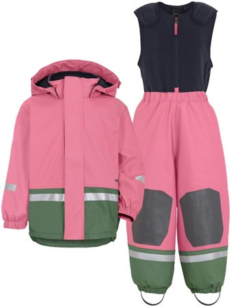 Didriksons Boardman Kids' Set 6 Children rainwear sets Pink 140