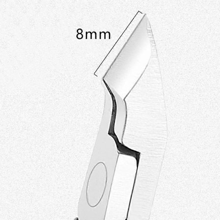 Med rak kant - handsmidda fotverktyg, stål nageltång, tjock nagelklippare