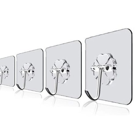 10-Kpl - Itseliimautuvat Koukut / Pyyhekoukut - Ripustimet