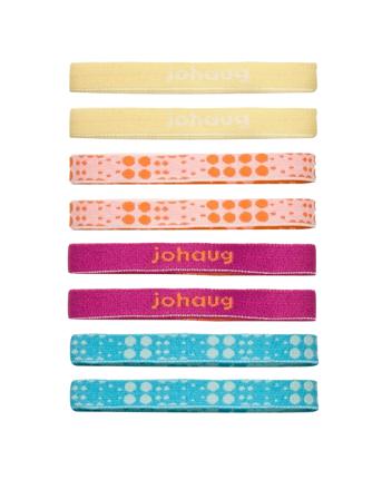 Johaug Hair Elastic 8Pk Accessories Sports Equipment Hairbands - Sport Rosa Johaug
