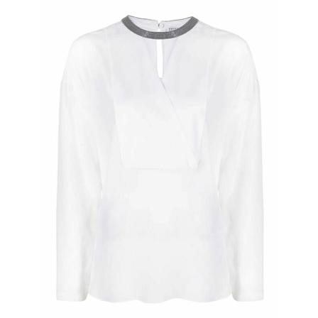 Brunello Cucinelli Blouses Hvid, Dame