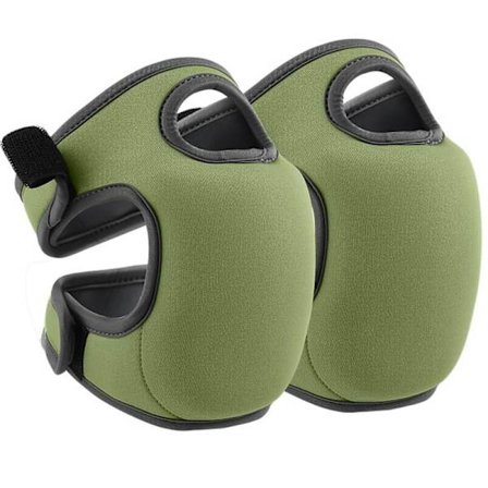 Puutarhatöihin sopivat polvisuojat, pehmeät memory foam -polvisuojat, tummanvihreät