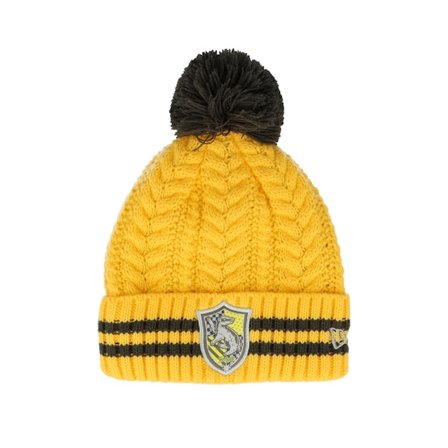 Kinder New Era - Gelb pom Mütze - Kinder Harry Potter Hufflepuff Beanie Yellow Pom @ Hatstore