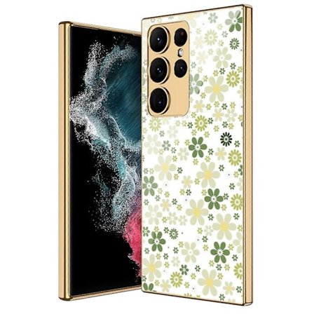 Elektropläterad Målad Skal för Samsung Galaxy S23 Ultra / S23 Plus / S23 Fodral-WELLNGS