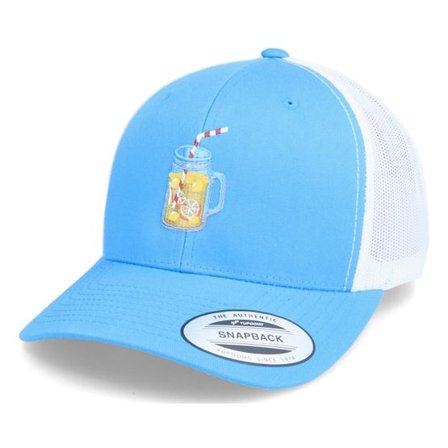 Abducted - Blå trucker Keps - Lemonade Drink Turquoise/White Trucker @ Hatstore