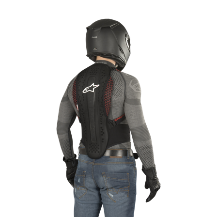 Dorsale Alpinestars Nucleon KR-2 - Noir Fumé et Rouge L