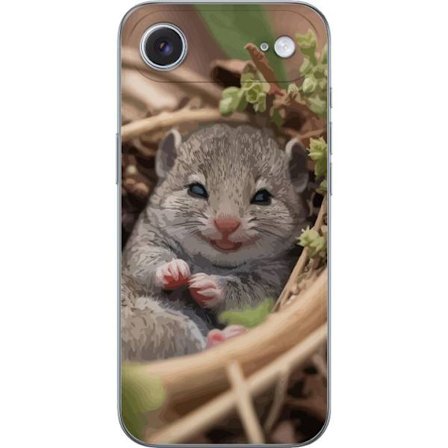 Kompatibelt Mobilskal till Apple Apple iPhone 17 Air Råtta Leende Djurmotiv Stadsmotiv Urban Grafisk Design Populärt Roligt Motiv Art Stil