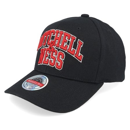 Mitchell & Ness - Negro adjustable Gorra - M&n Arch Black/Red Adjustable @ Hatstore