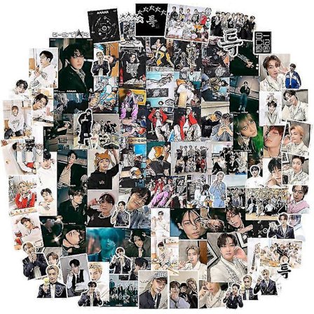 Kpop-yhtye Stray Kids -tarrat, 99 kpl, Stray Kids -tarrapaketti, söpöt Straykids 5-tähden uuden albumin tarrat, Kpop-tuotetarrat Stray (99 kpl - 5 